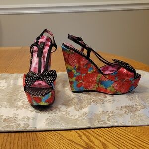 Iron Fist Wedge Heels, Multi color, Size: 8